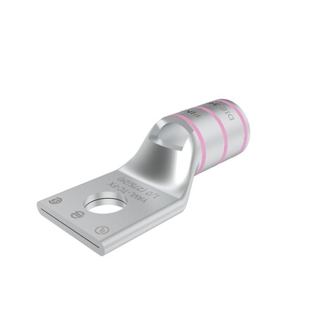 Burndy Cu Comp Terminal Flex Cond, Bvl Entry, 1 Hole/W/InspWindow, 1/0 Weld, YAV25LTC516FX
